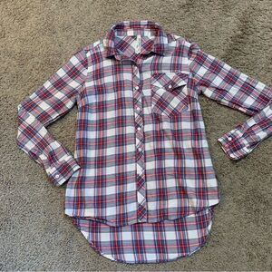 Women’s Girl Krazy Plaid Blouse Small